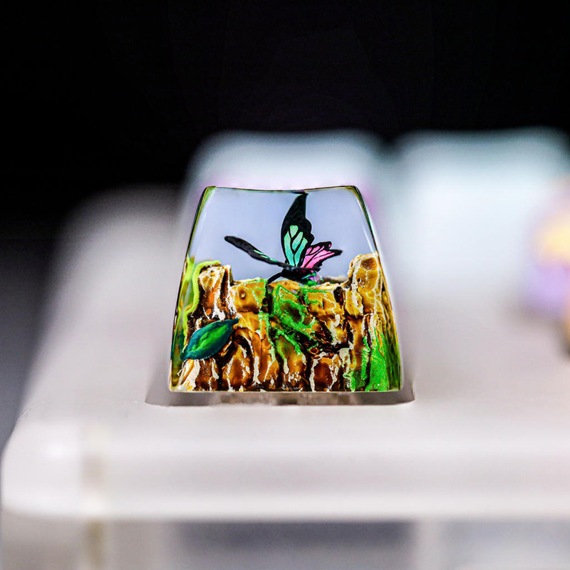 Resin Art Baby - Keycap Resin Organisme, Dekorasi Keyboard Seni