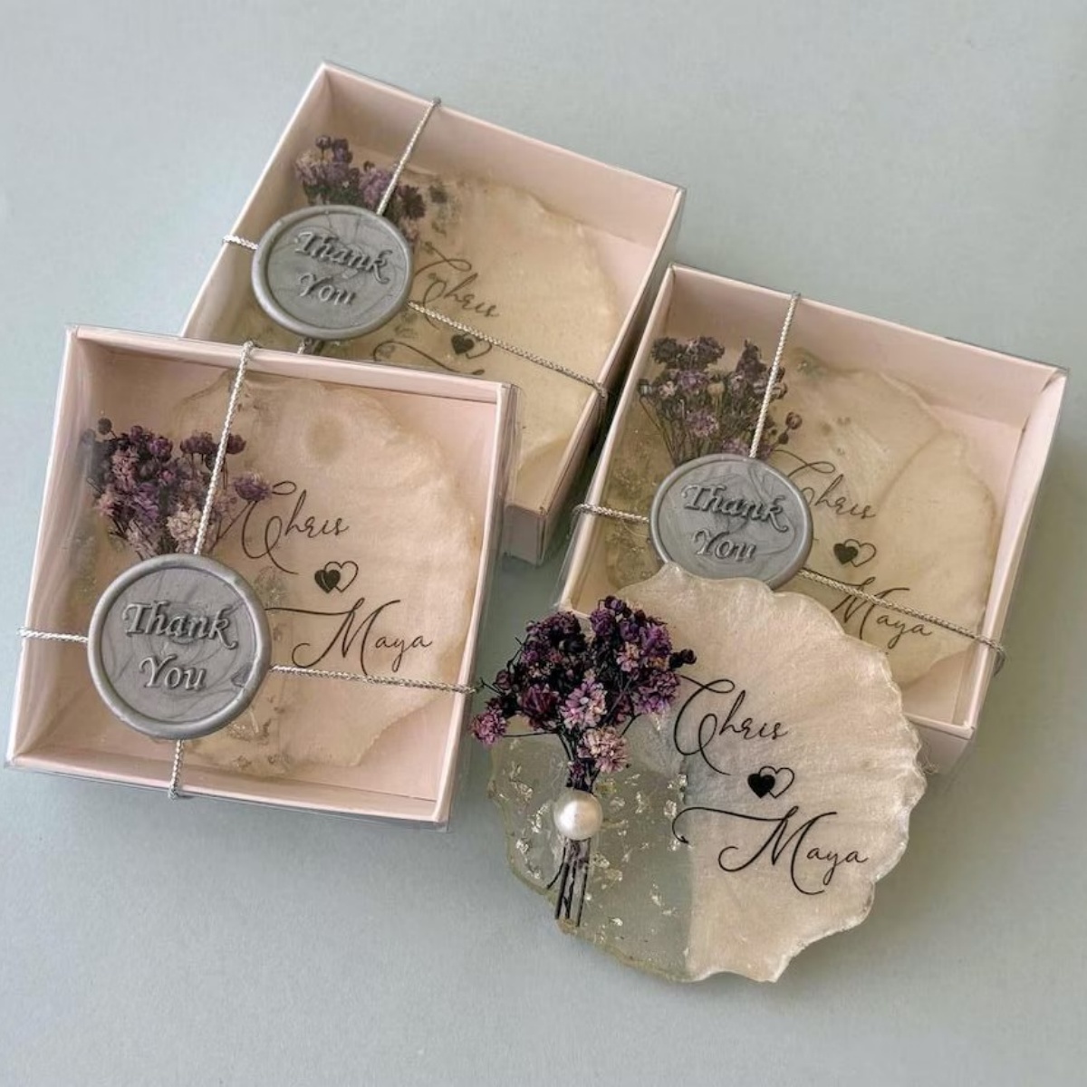 Resin Art Baby - Magnet Souvenir Pernikahan yang Dipersonalisasi, Seni