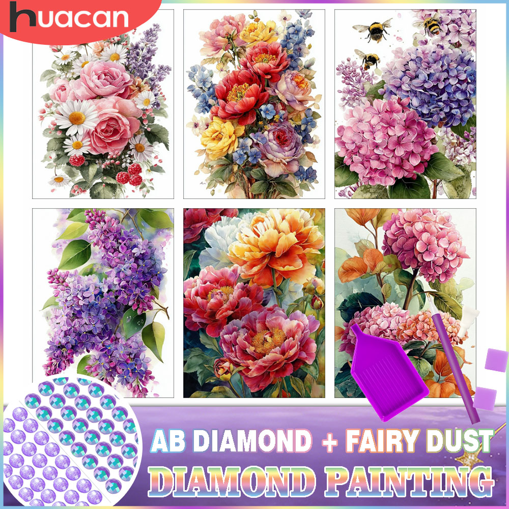 HUACAN Diamond Painting Kit Bu - Resin Art Rose ulasan dan harga
