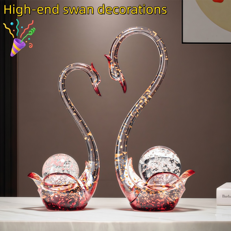 Patung Angsa Resin Mewah, Figu - Resin Art Wedding Gift ulasan dan harga